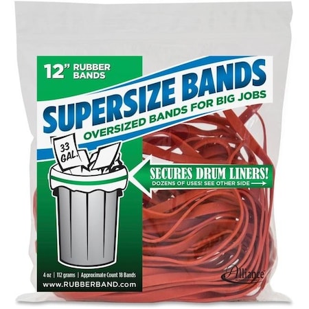 Alliance Rubber Alliance 12" Red SuperSize Bands ALL08994